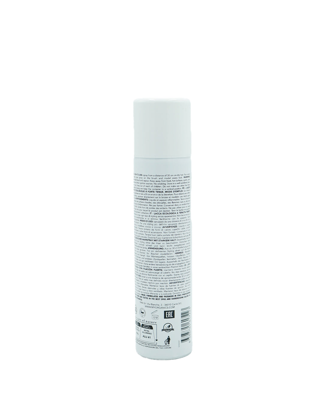 MY.ORGANICS - Hydrating ecological hairspray strong