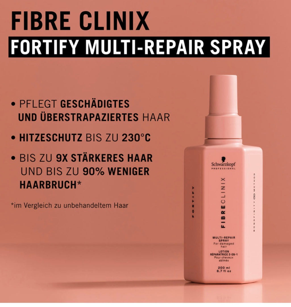 SCHWARZKOPF PROFESSIONAL
FIBRE CLINIX Fortify Multi-Repair Spray 200 ml