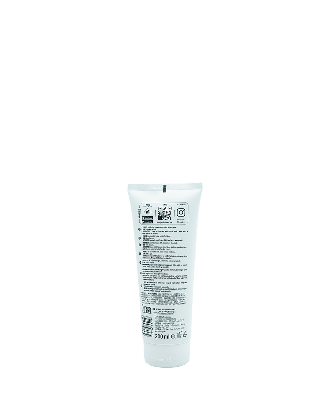 L'Oreal Professionel Paris - Maximum Hold Gel - Force Six