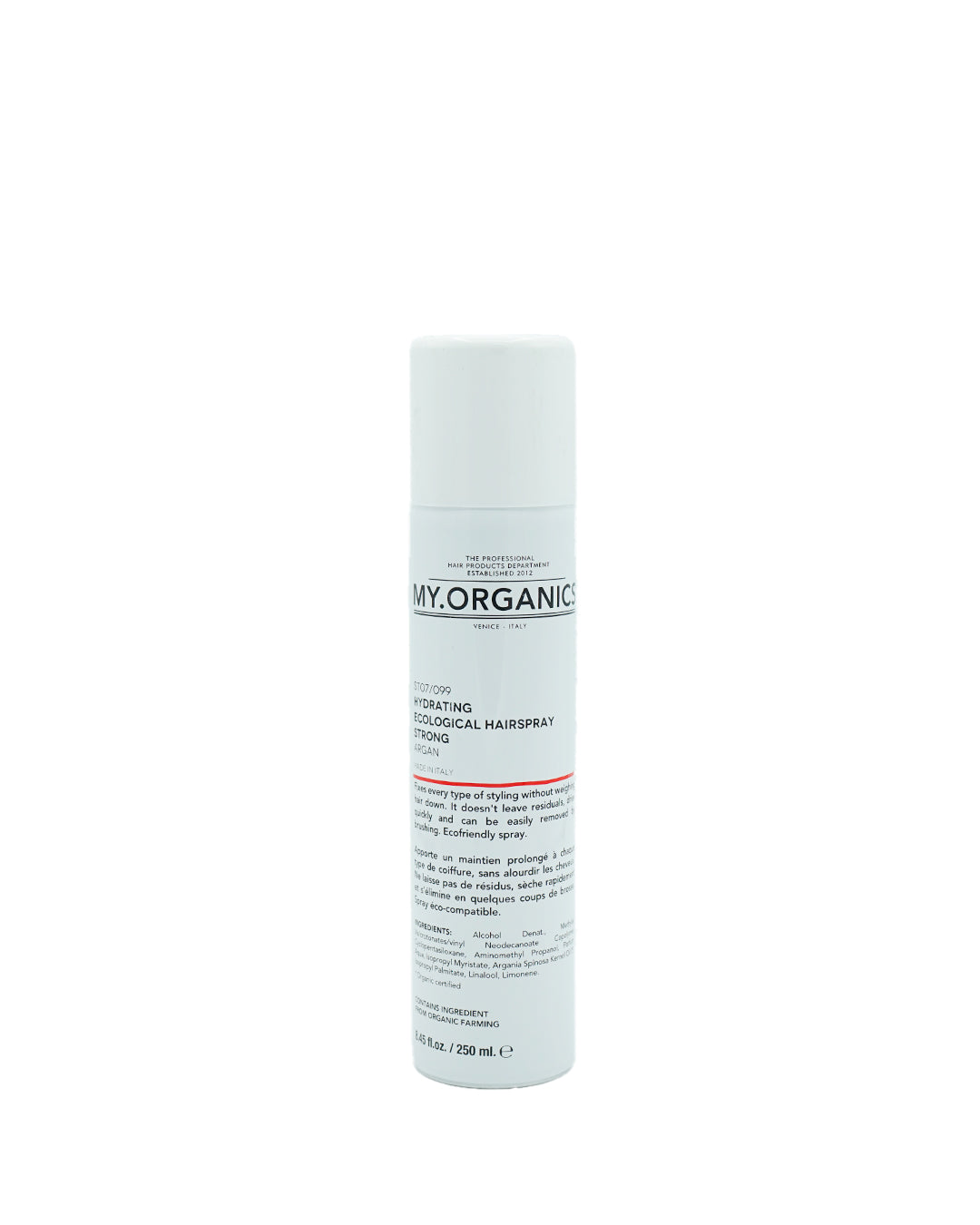 MY.ORGANICS - The organic hydrating ecological hairspray strong
