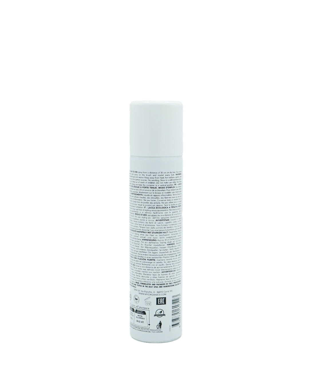 MY.ORGANICS - The organic hydrating ecological hairspray strong
