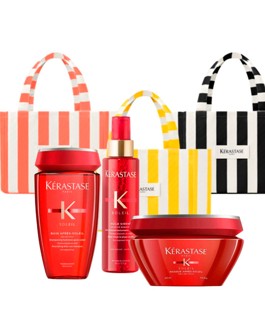 Kérastase - Kerastase Soleil Bain 250 ml + Masque 200 ml + Crème UV Sublime 150 ml + Borsa Mare