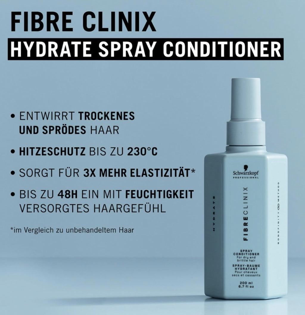 SCHWARZKOPF PROFESSIONAL
FIBRE CLINIX Hydrate Spray Conditioner 200 ml