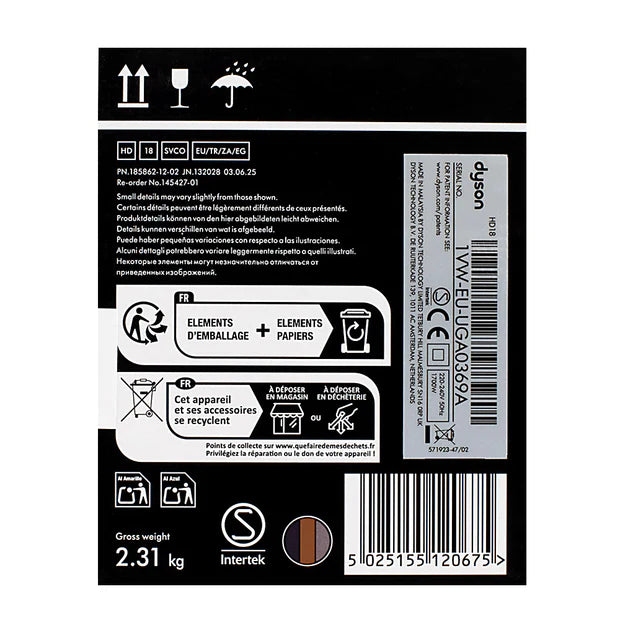 DYSON - Supersonic r Professional Steel / Violet - asciugacapelli di precisione