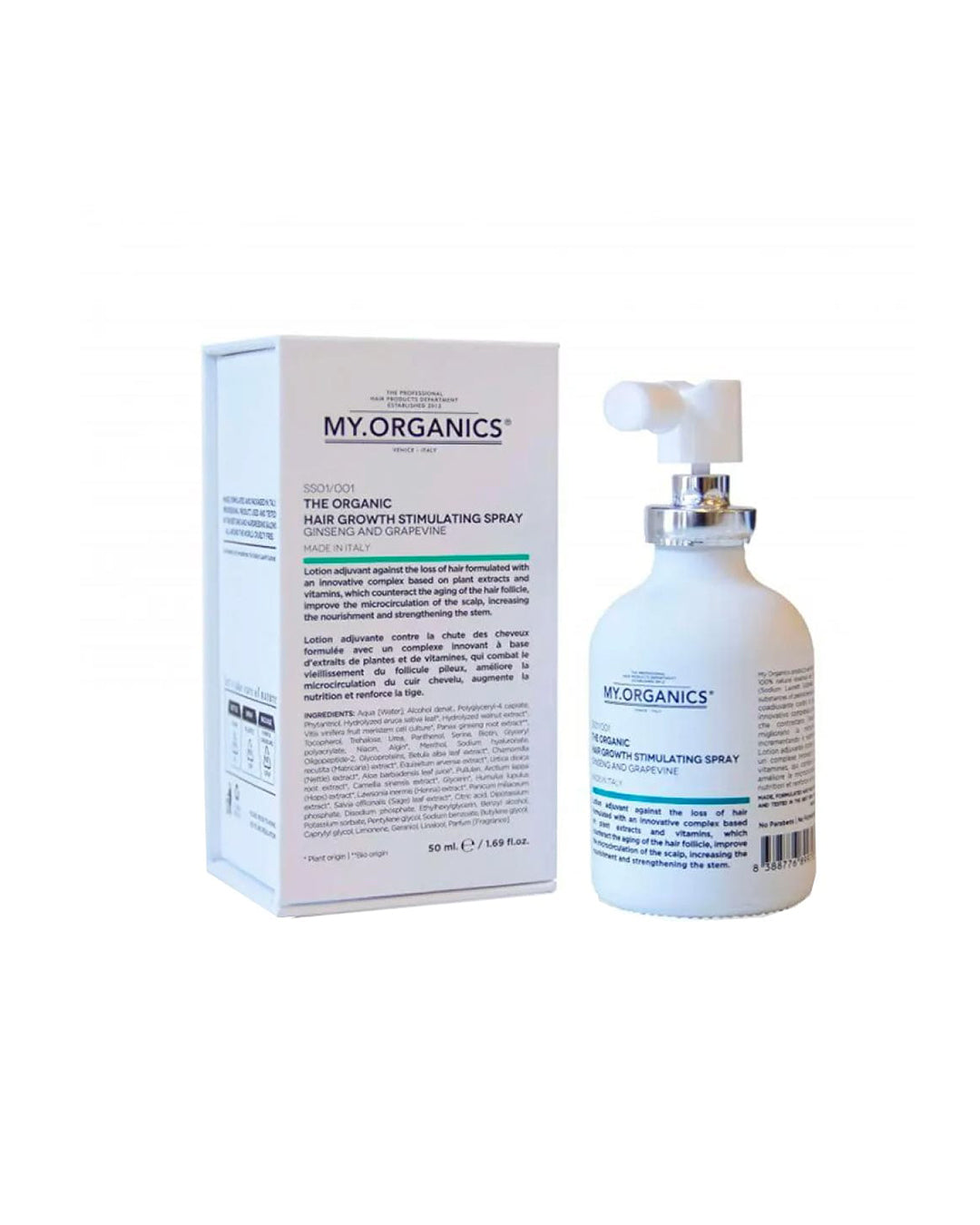 My Organics - HAIR GROWTH STIMULATING SPRAY Anticaduta 50 ml