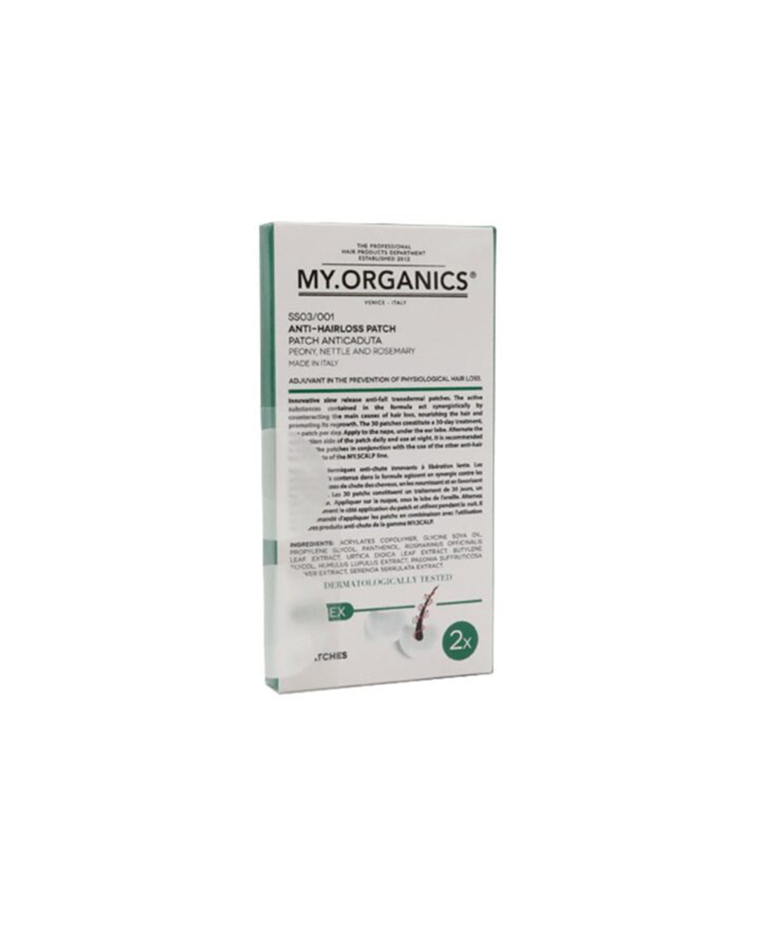 My Organics - ANTI-HAIRLOSS PATCH Cerotti anti caduta