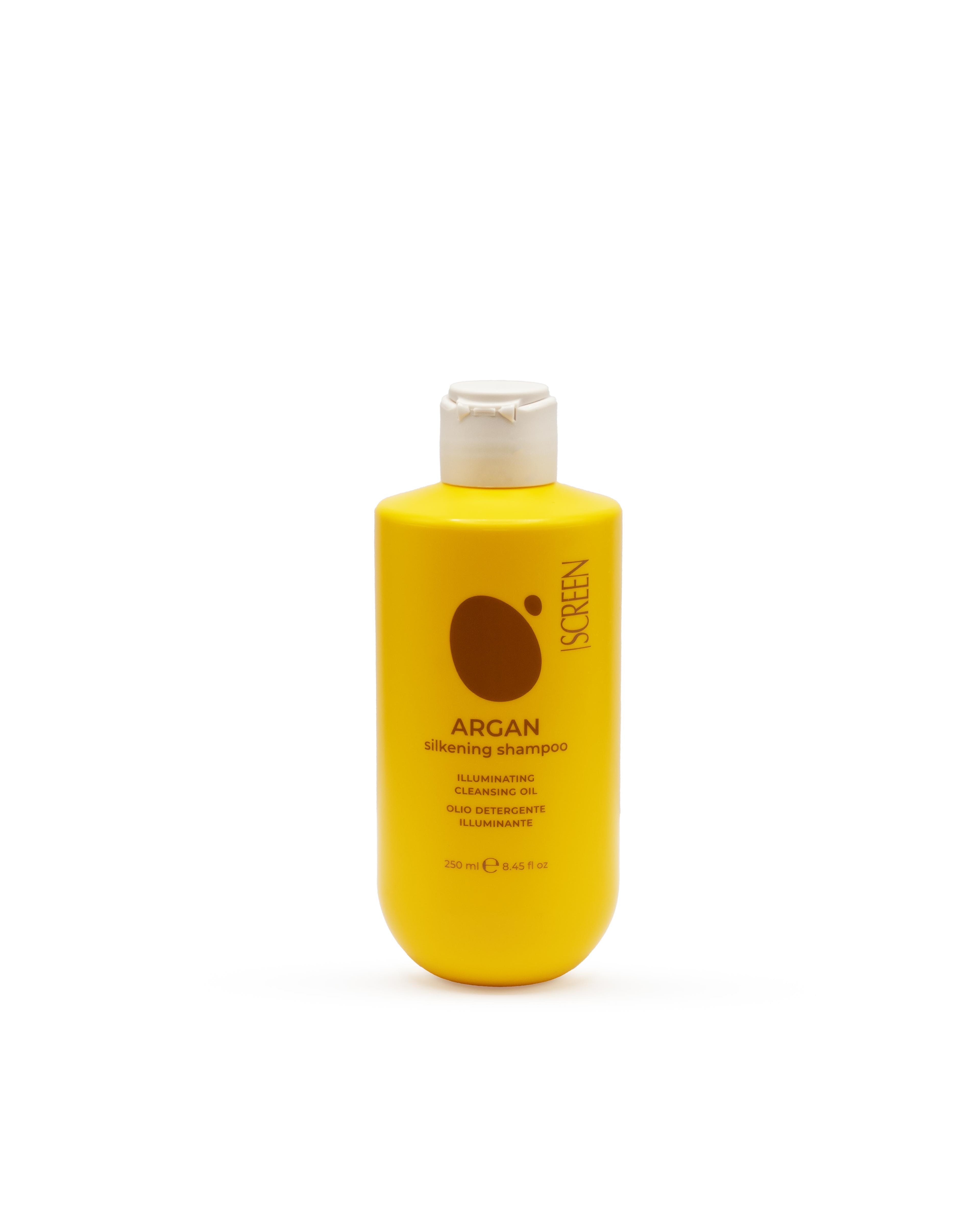 SCREEN - Pure D’Argan Argan - Silkening Shampoo - Olio detergente illuminante
