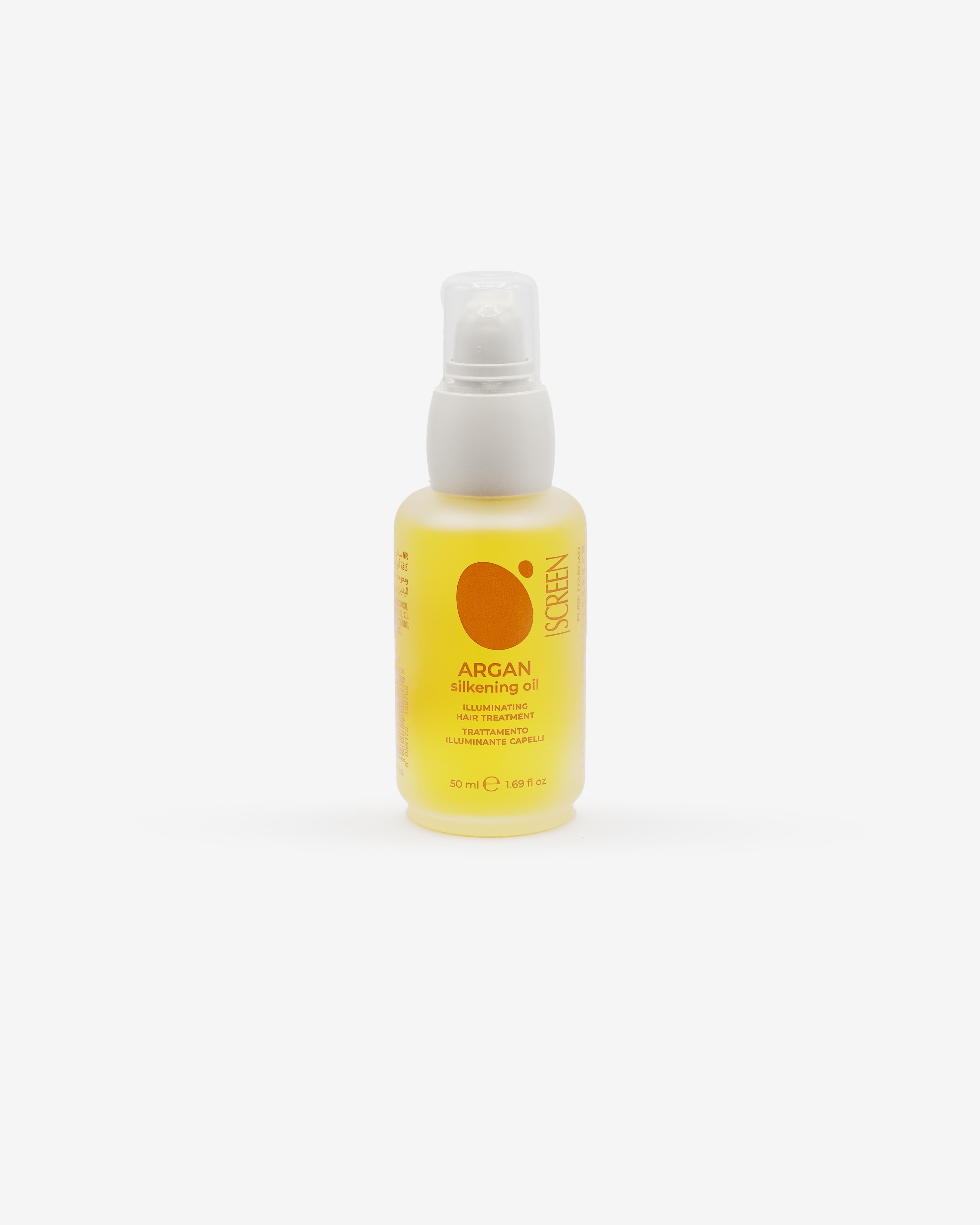 SCREEN - Pure D’Argan Argan - Argan Silkening Oil - Trattamento illuminante capelli