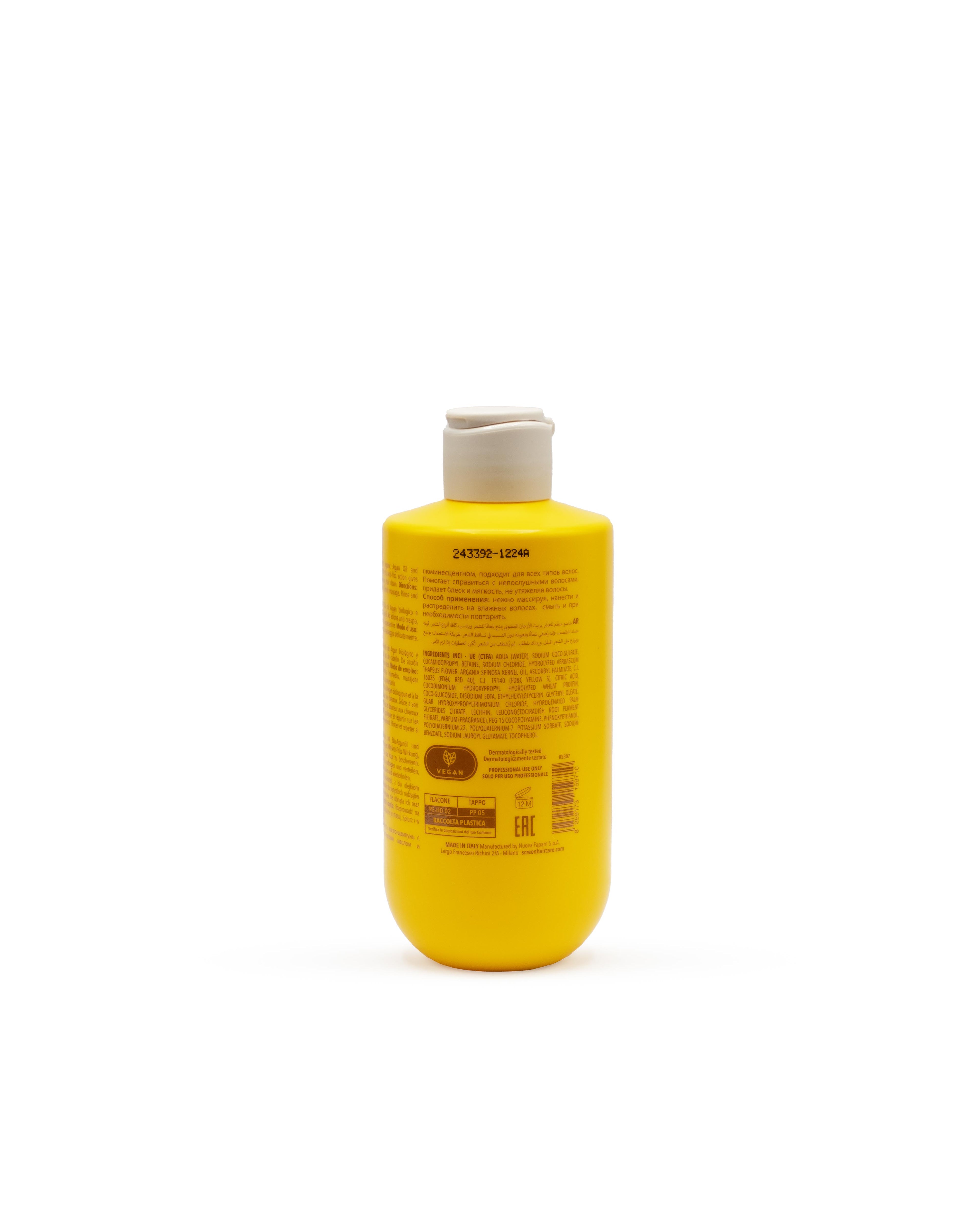 SCREEN - Pure D’Argan Argan - Silkening Shampoo - Olio detergente illuminante