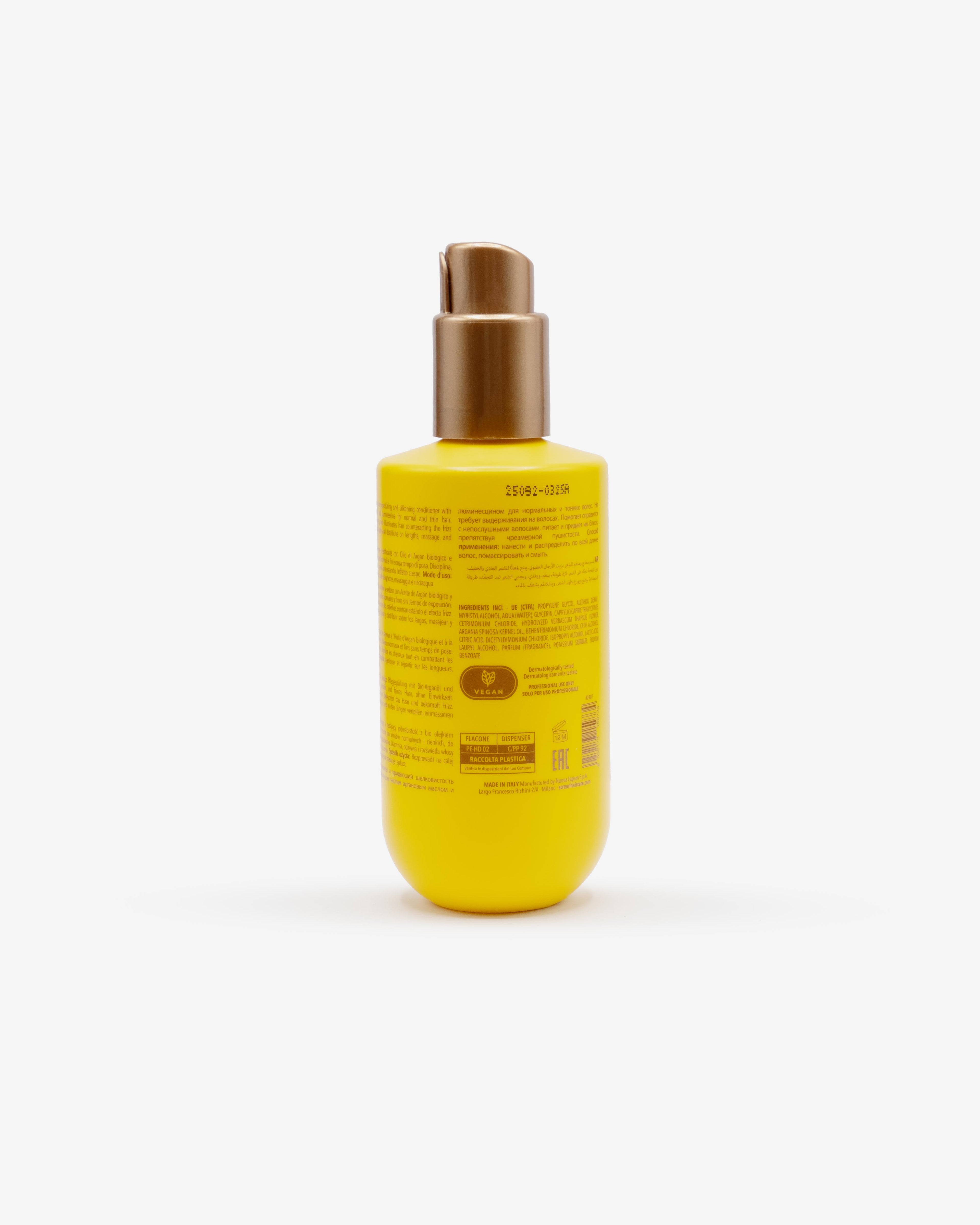 SCREEN - Pure D’Argan Argan - Lamellar Conditioner - Trattamento setificante istantaneo capelli normai/fini